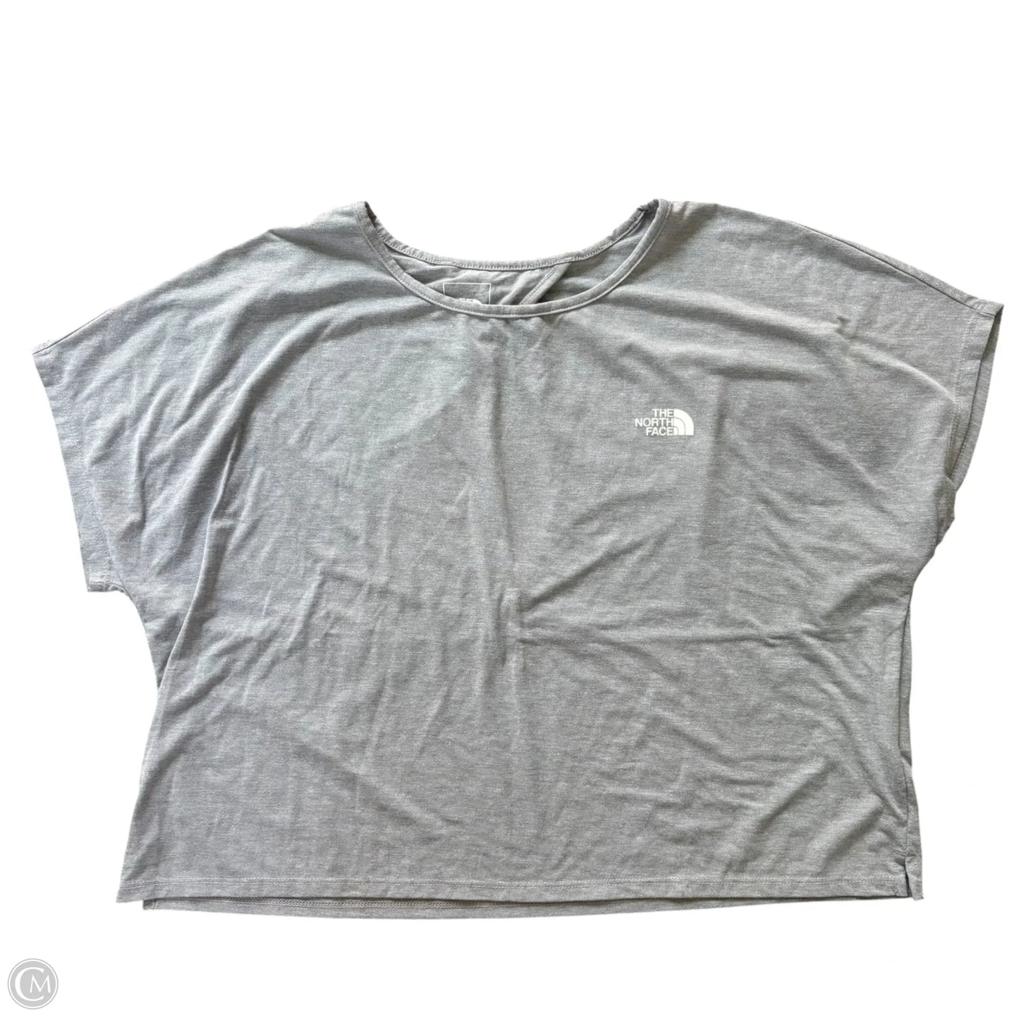 Athletic Top Short Sleeve By The North Face In Grey, Size: L