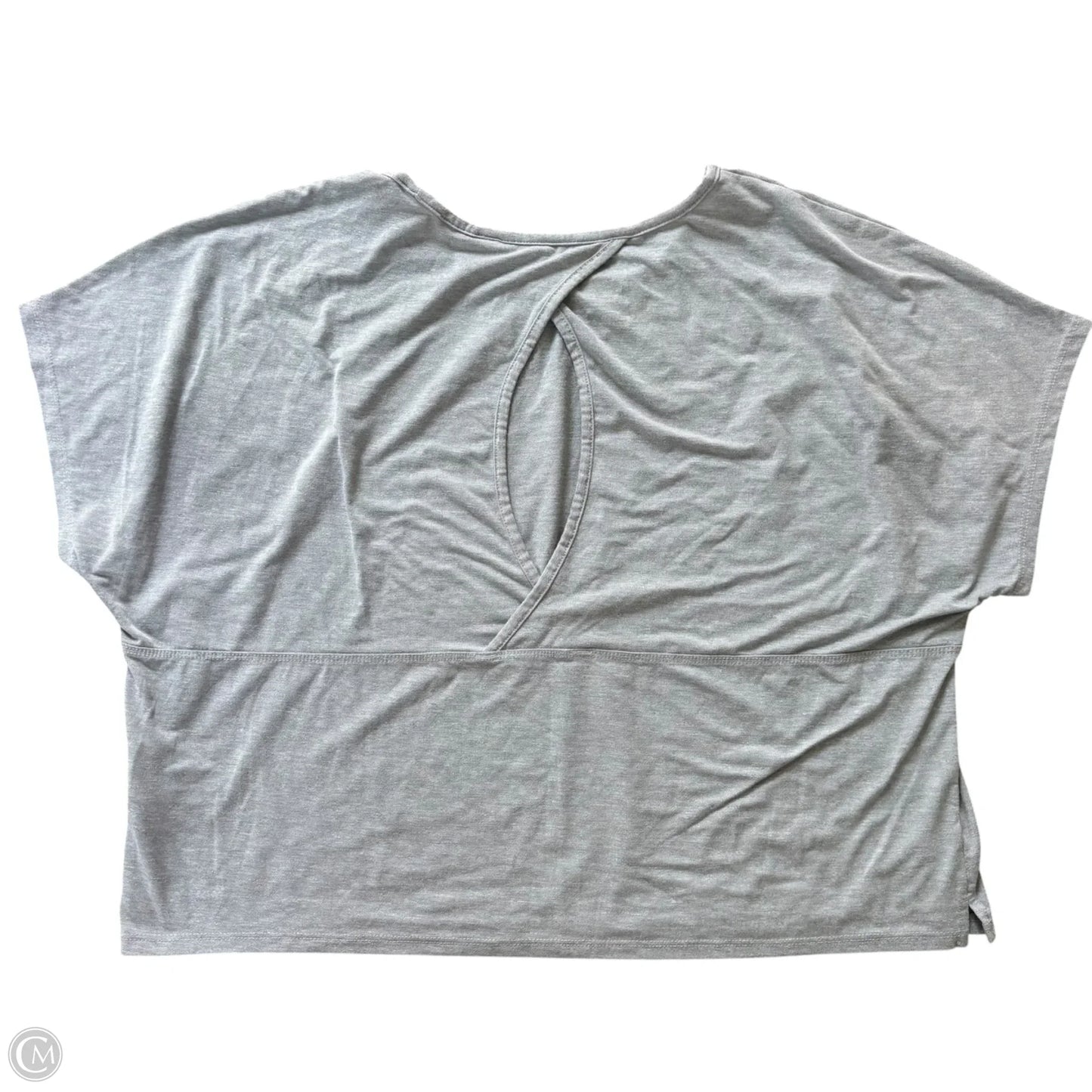 Athletic Top Short Sleeve By The North Face In Grey, Size: L