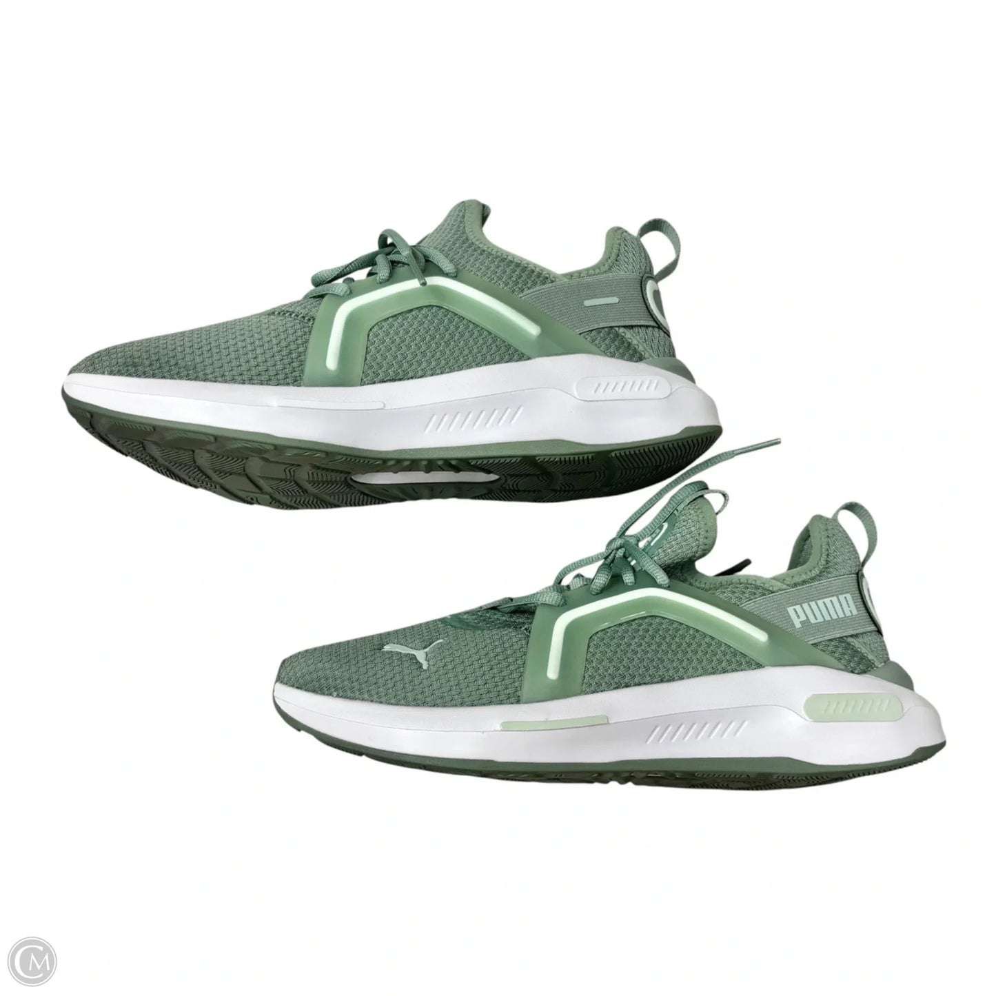 Shoes Sneakers By Puma In Green, Size: 9