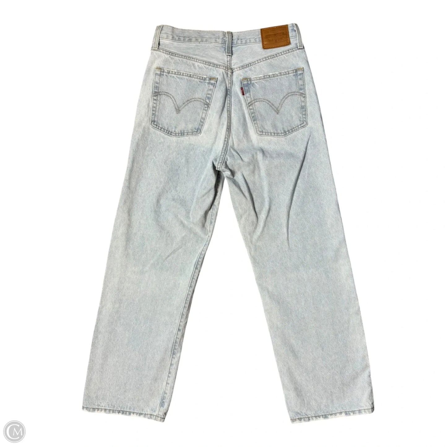 Jeans Straight By Levis In Blue Denim, Size: 8