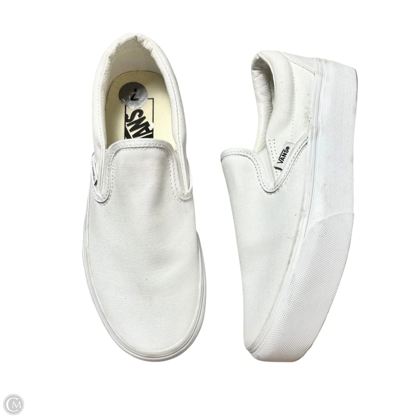 Shoes Sneakers By Vans In White, Size: 7