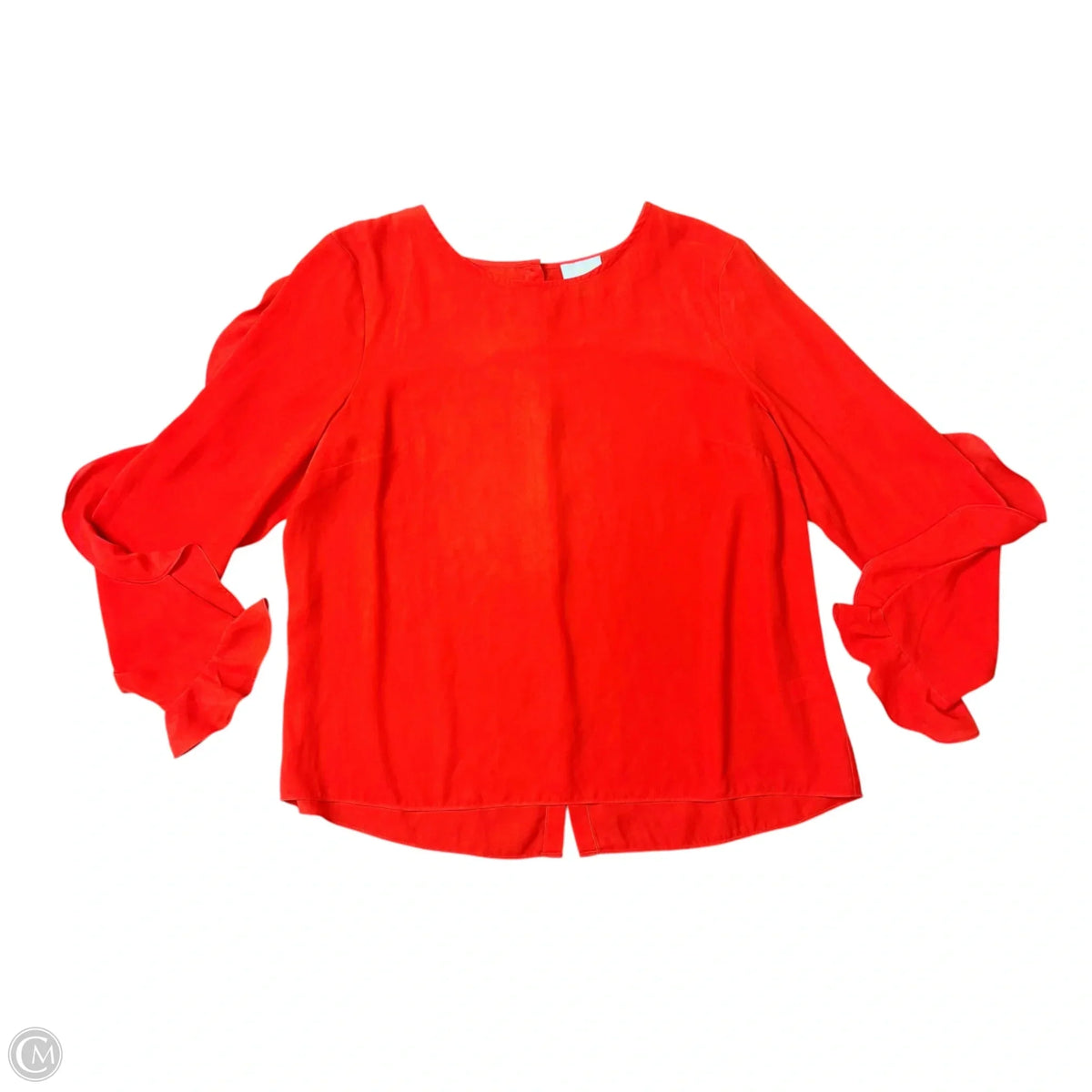 Top Long Sleeve By Cece In Orange, Size: L