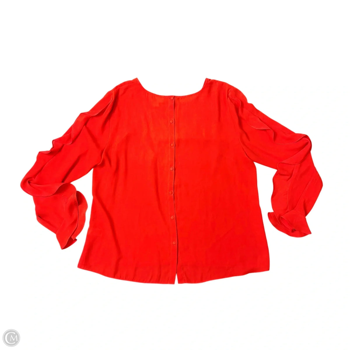 Top Long Sleeve By Cece In Orange, Size: L