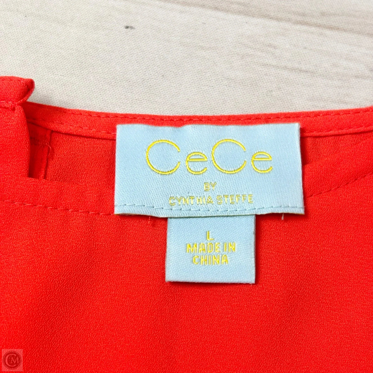 Top Long Sleeve By Cece In Orange, Size: L