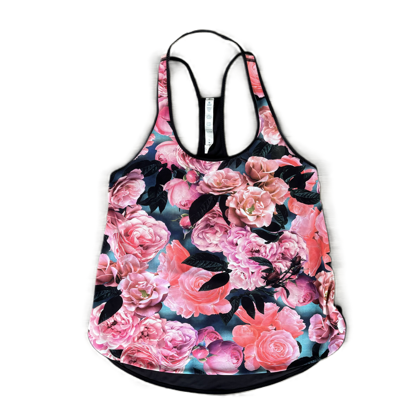 Athletic Tank Top By Lululemon In Floral Print, Size: S