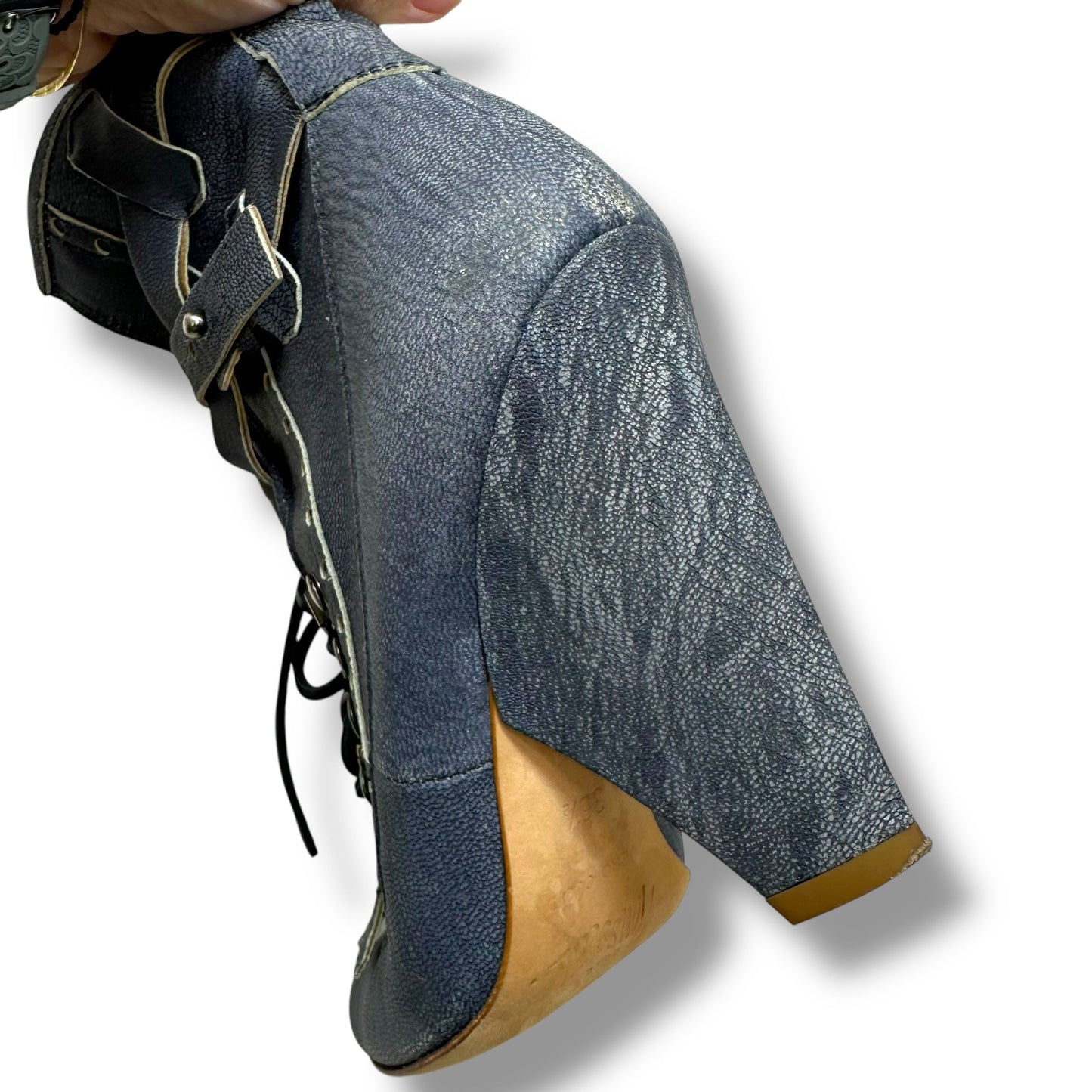 Shoes Heels Block By Jerome C. Rousseau In Blue, Size: 5.5