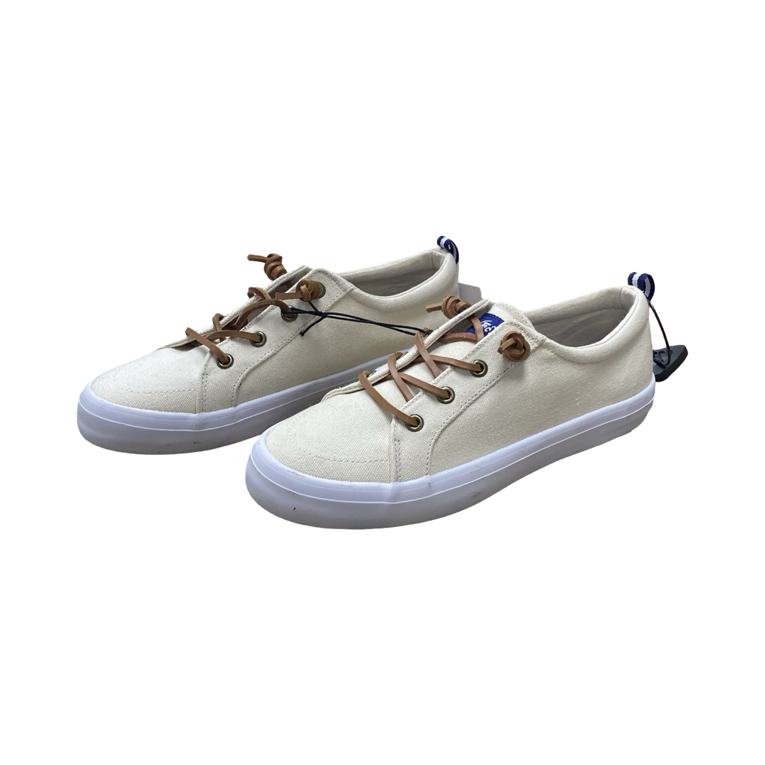 Shoes Sneakers By Clothes Mentor In Cream, Size:8