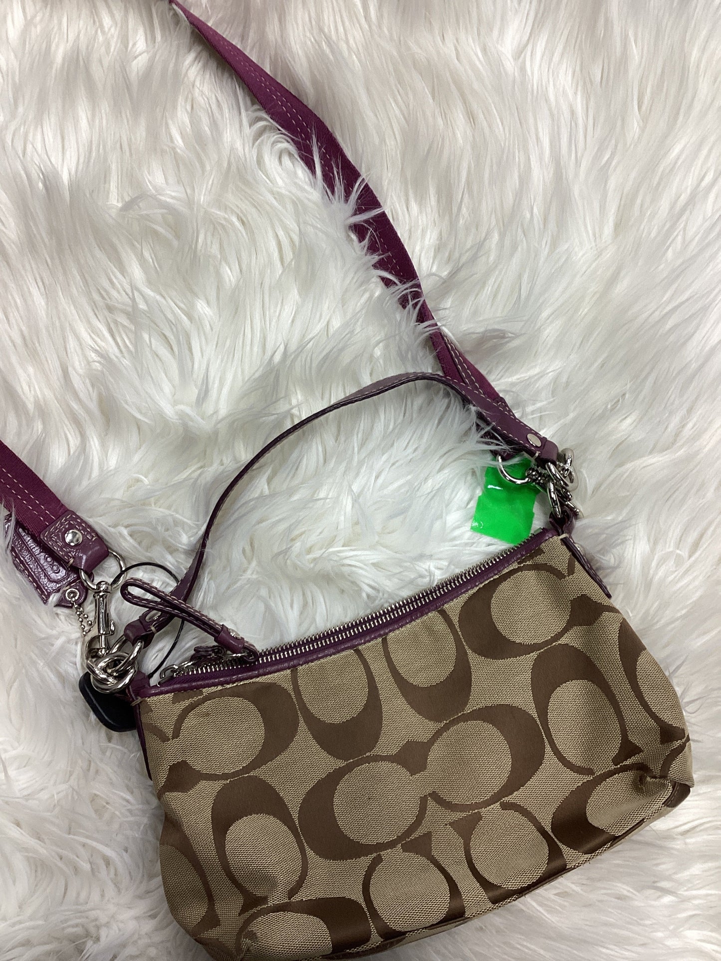 Handbag Designer By Coach In Purple, Size:Medium