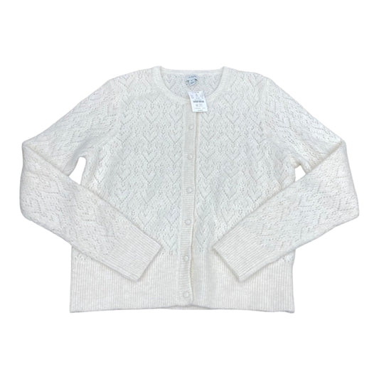 Sweater Cardigan By J. Crew In Cream, Size:M