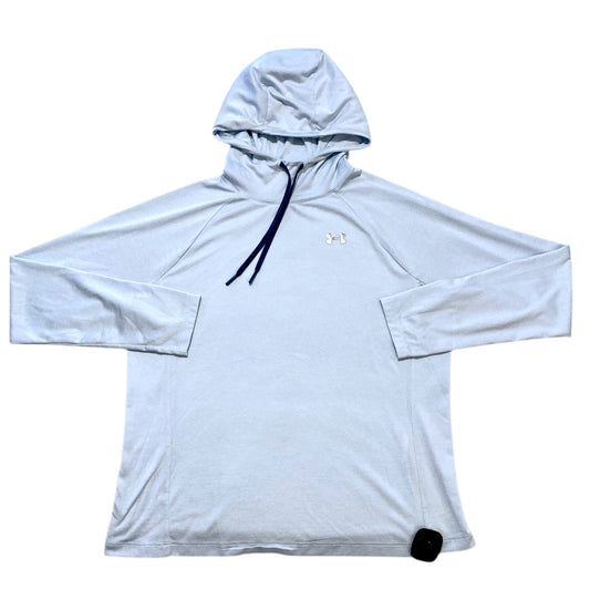 Athletic Top Ls Hoodie By Under Armour In Blue, Size:L