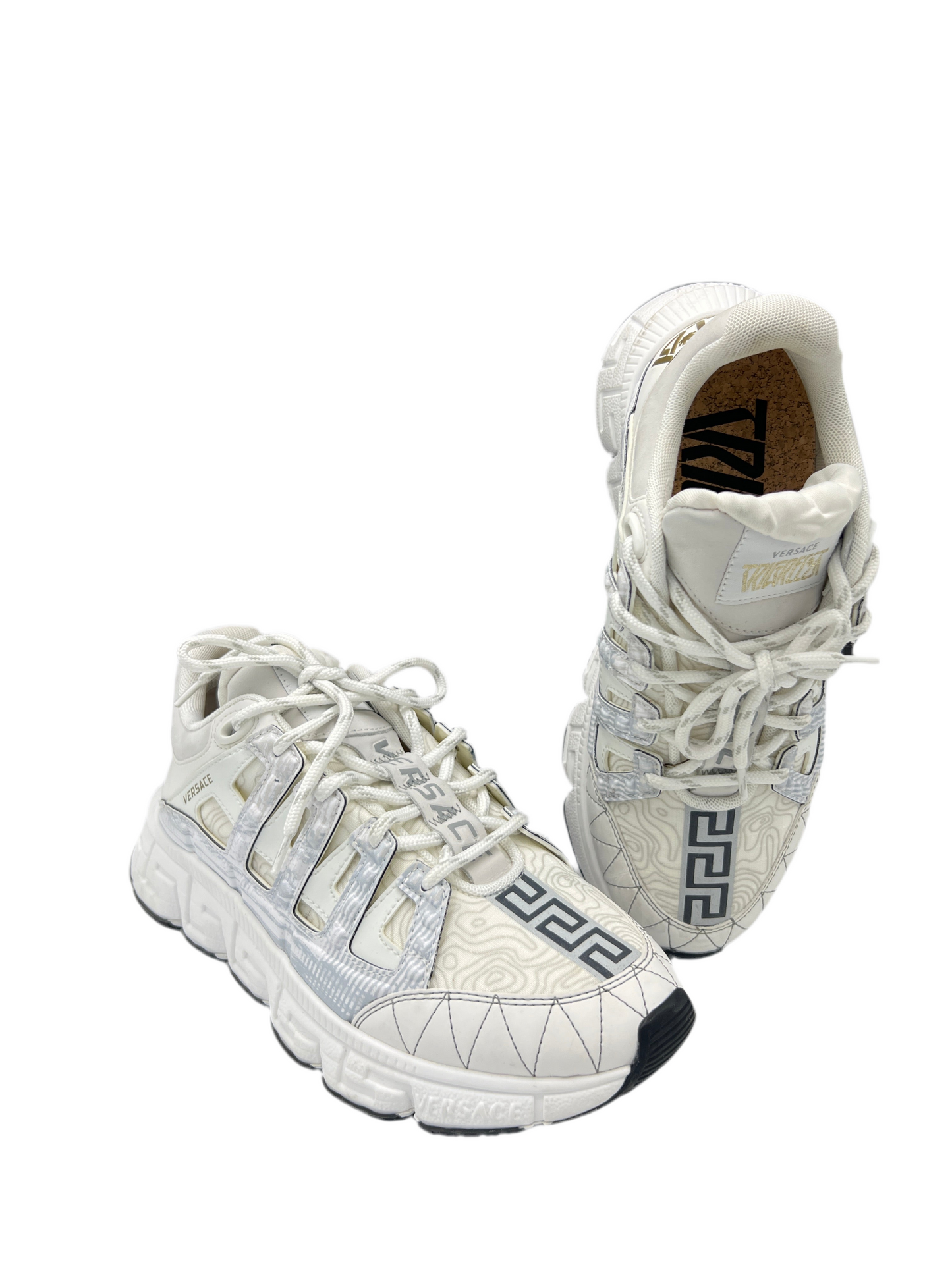 New! Versace Trigreca Luxury Designer Sneakers, Size: 8.5 (38.5)