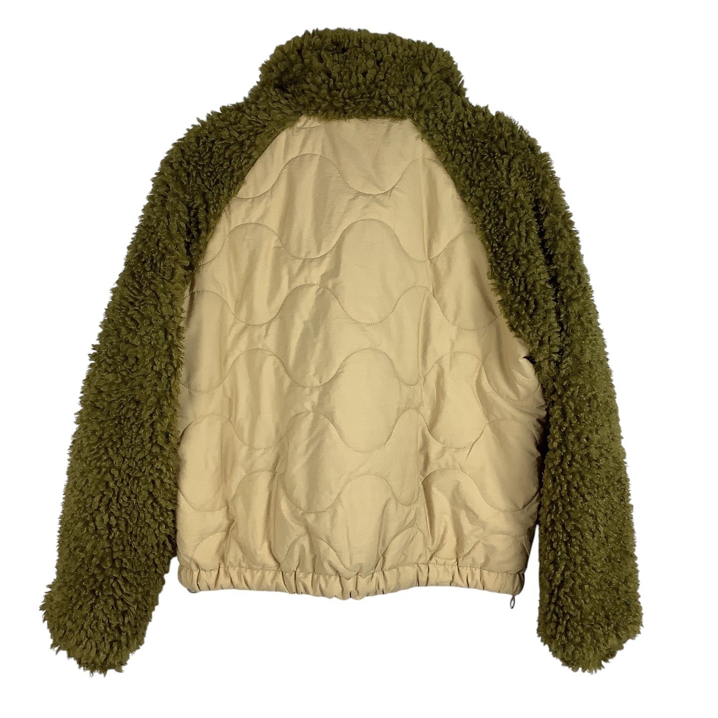 Coat Faux Fur & Sherpa By Universal Thread In Green, Size: M