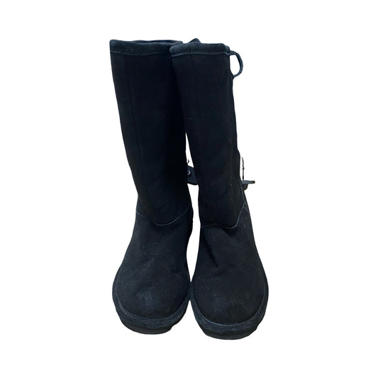 Boots Knee Flats By Bearpaw In Black, Size:9