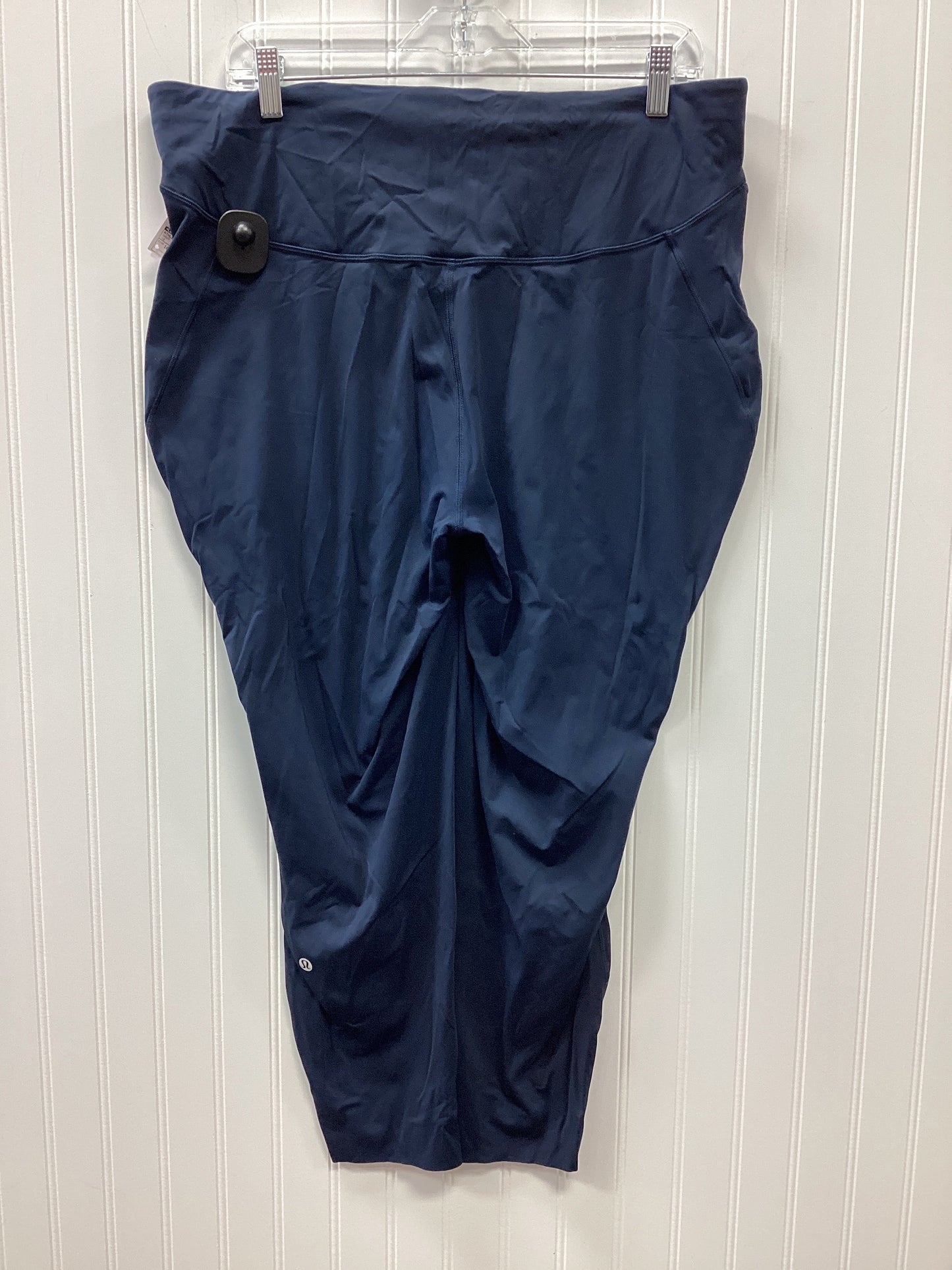 Athletic Leggings By Lululemon In Navy, Size:18