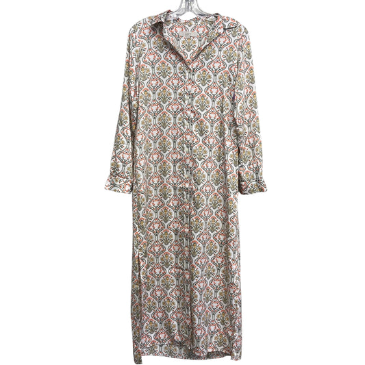 Dress Casual Midi By Loft In Floral Print, Size:Xs