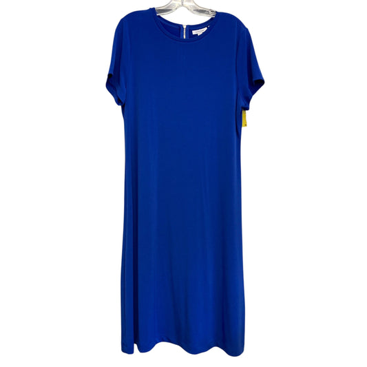 Dress Casual Midi By Chicos In Blue, Size:L