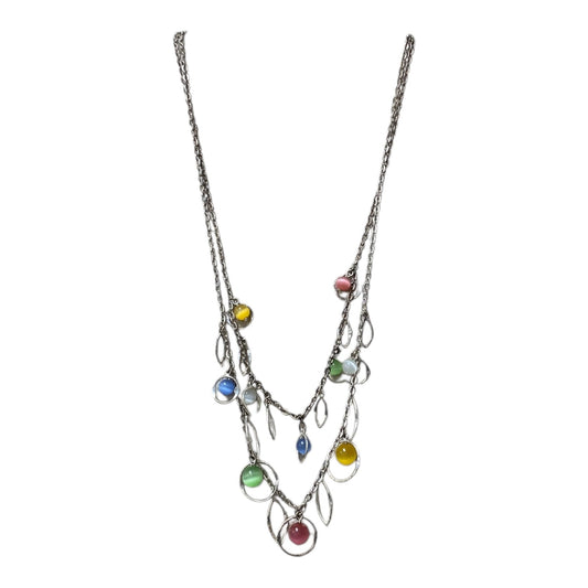 Necklace Layered By Cme In Silver