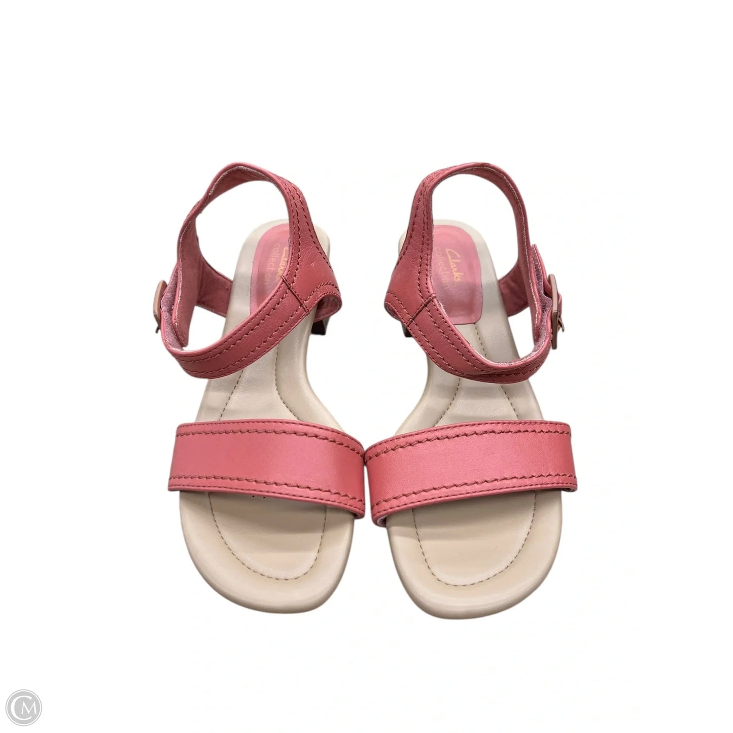 Sandals Heels Block By Clarks In Pink, Size: 8