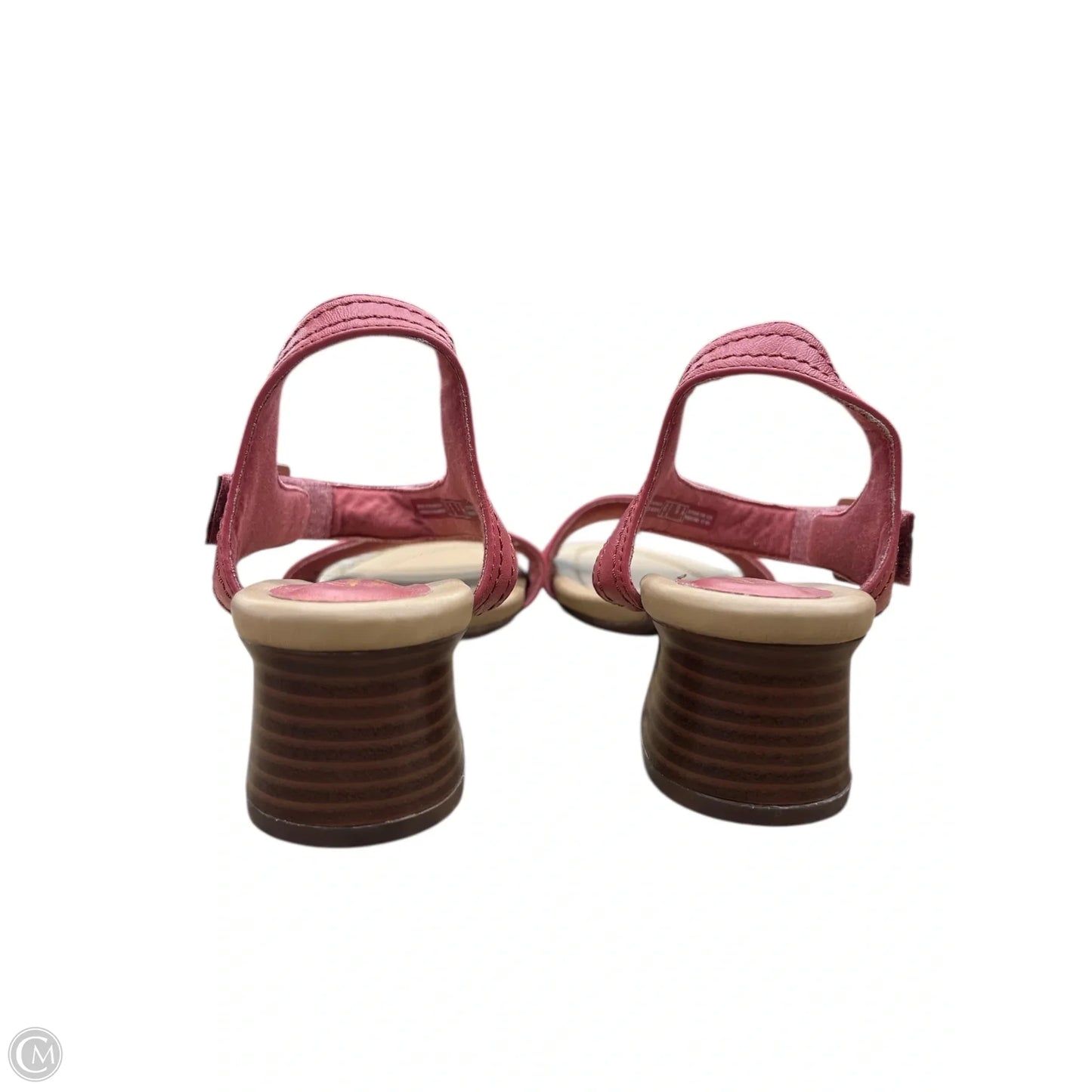 Sandals Heels Block By Clarks In Pink, Size: 8