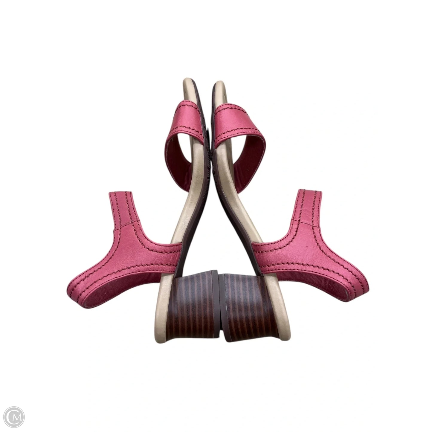 Sandals Heels Block By Clarks In Pink, Size: 8