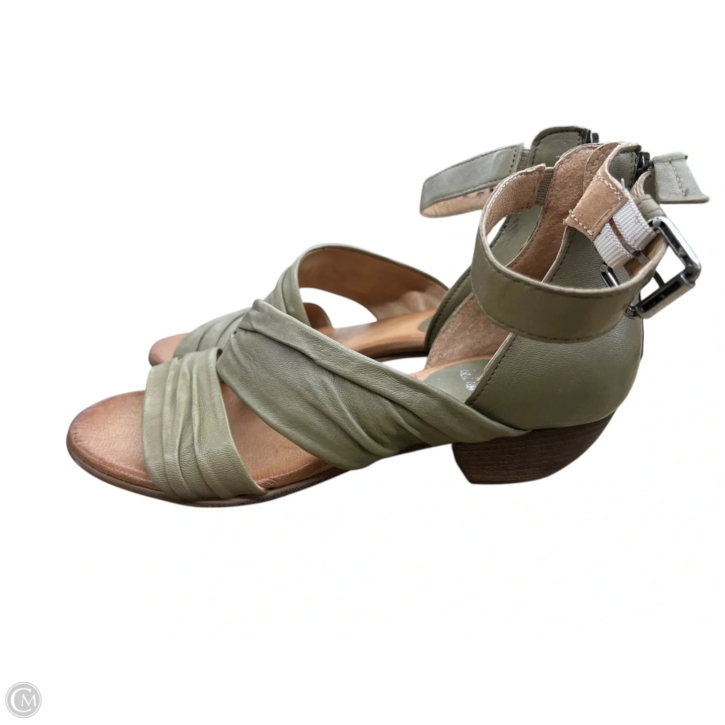 Sandals Flats By Clothes Mentor In Green, Size: 8