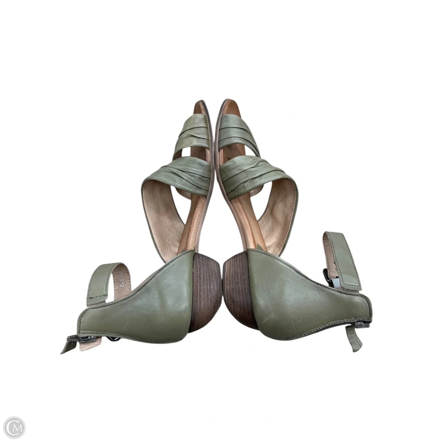 Sandals Flats By Clothes Mentor In Green, Size: 8