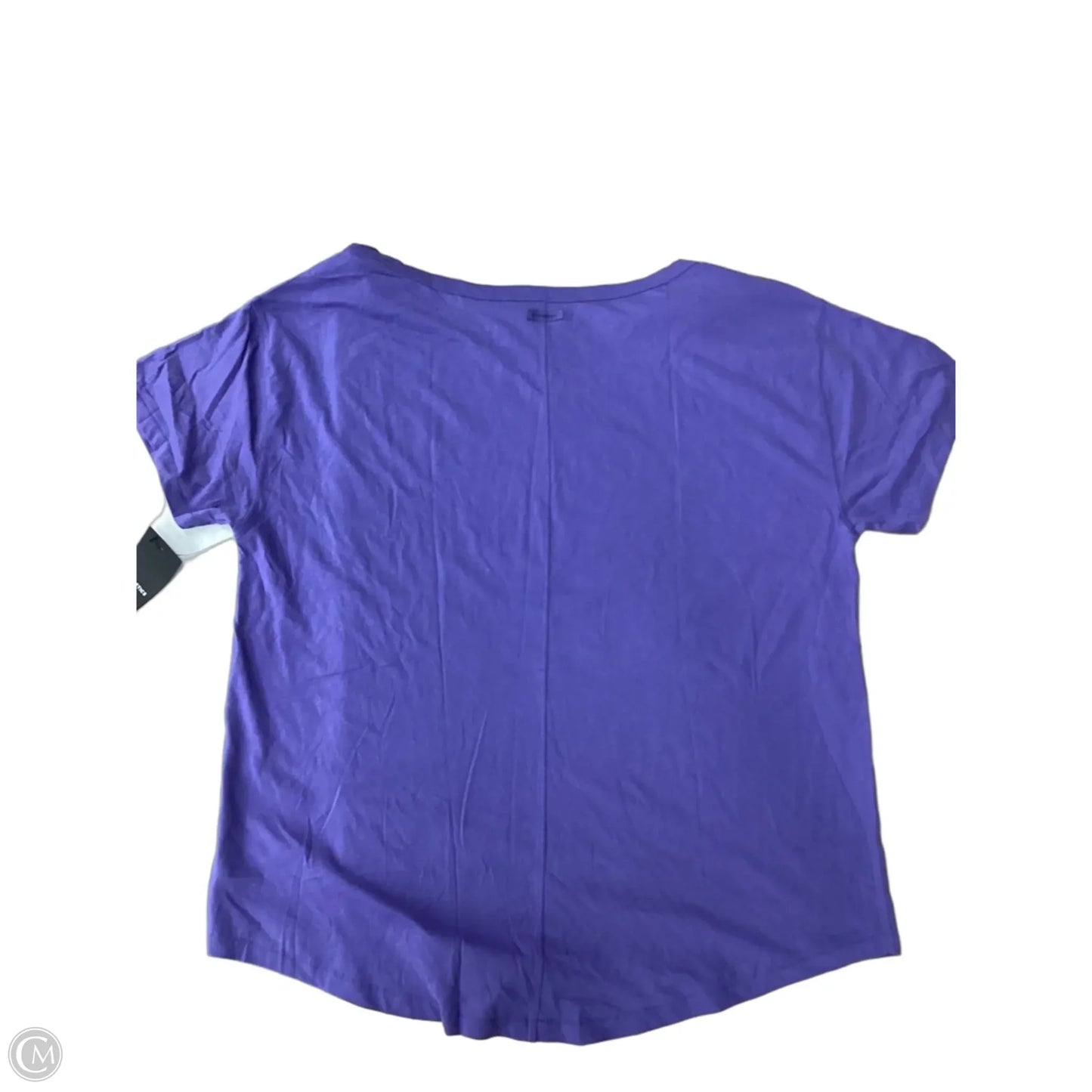 Athletic Top Short Sleeve By Fabletics In Purple, Size: Xl
