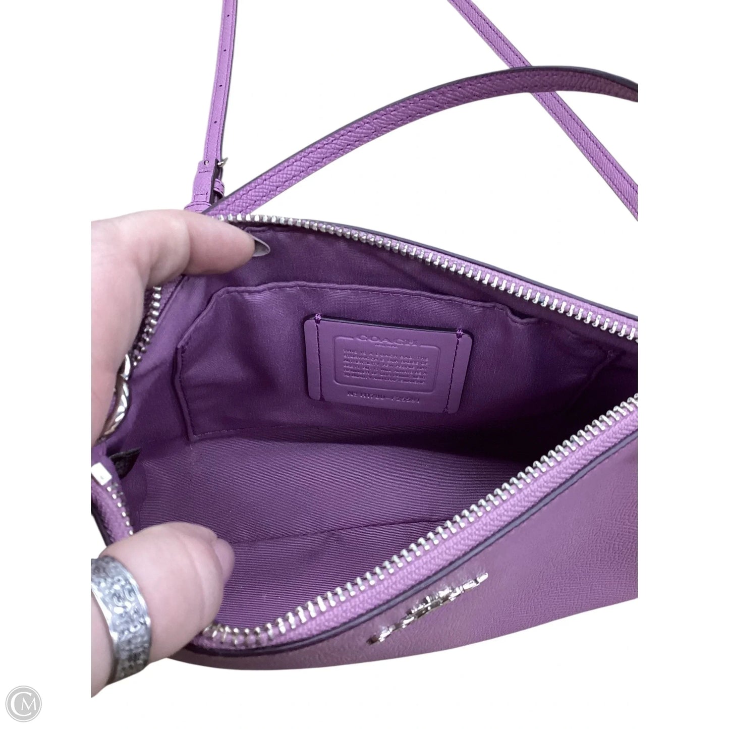 Crossbody Designer By Coach, Size: Small