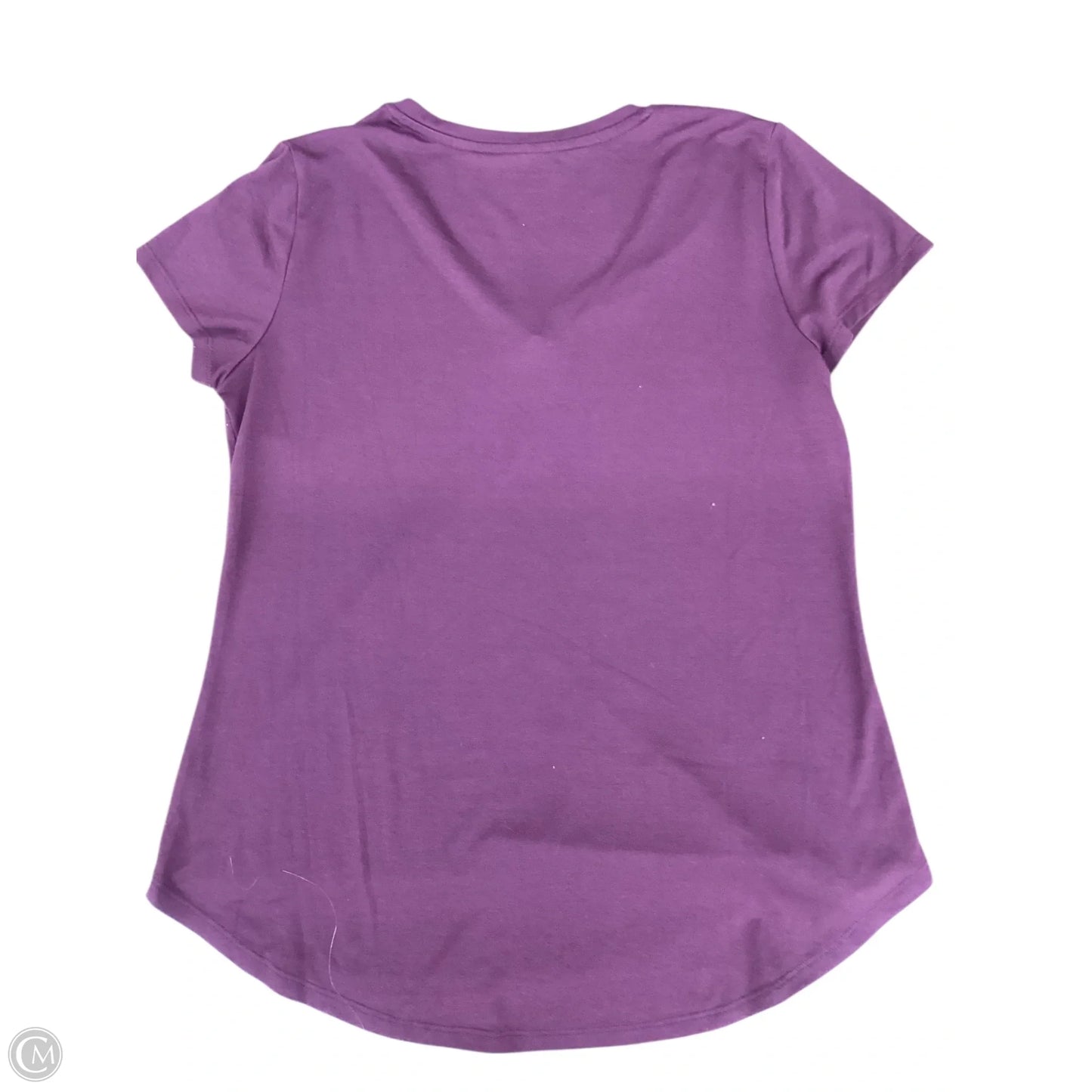 Top Short Sleeve Basic By Apt 9 In Maroon, Size: L