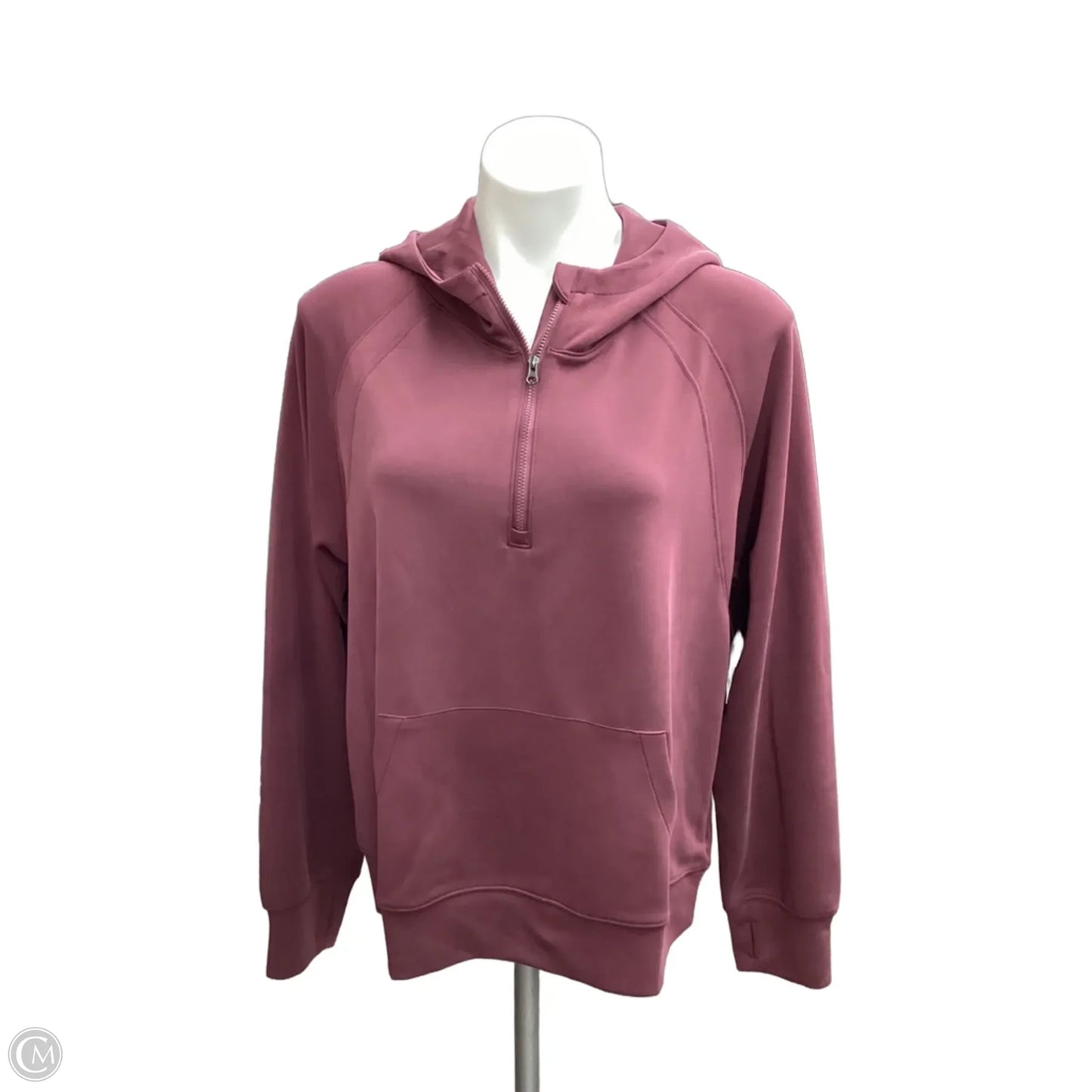 Sweatshirt Hoodie By Clothes Mentor In Maroon, Size: L