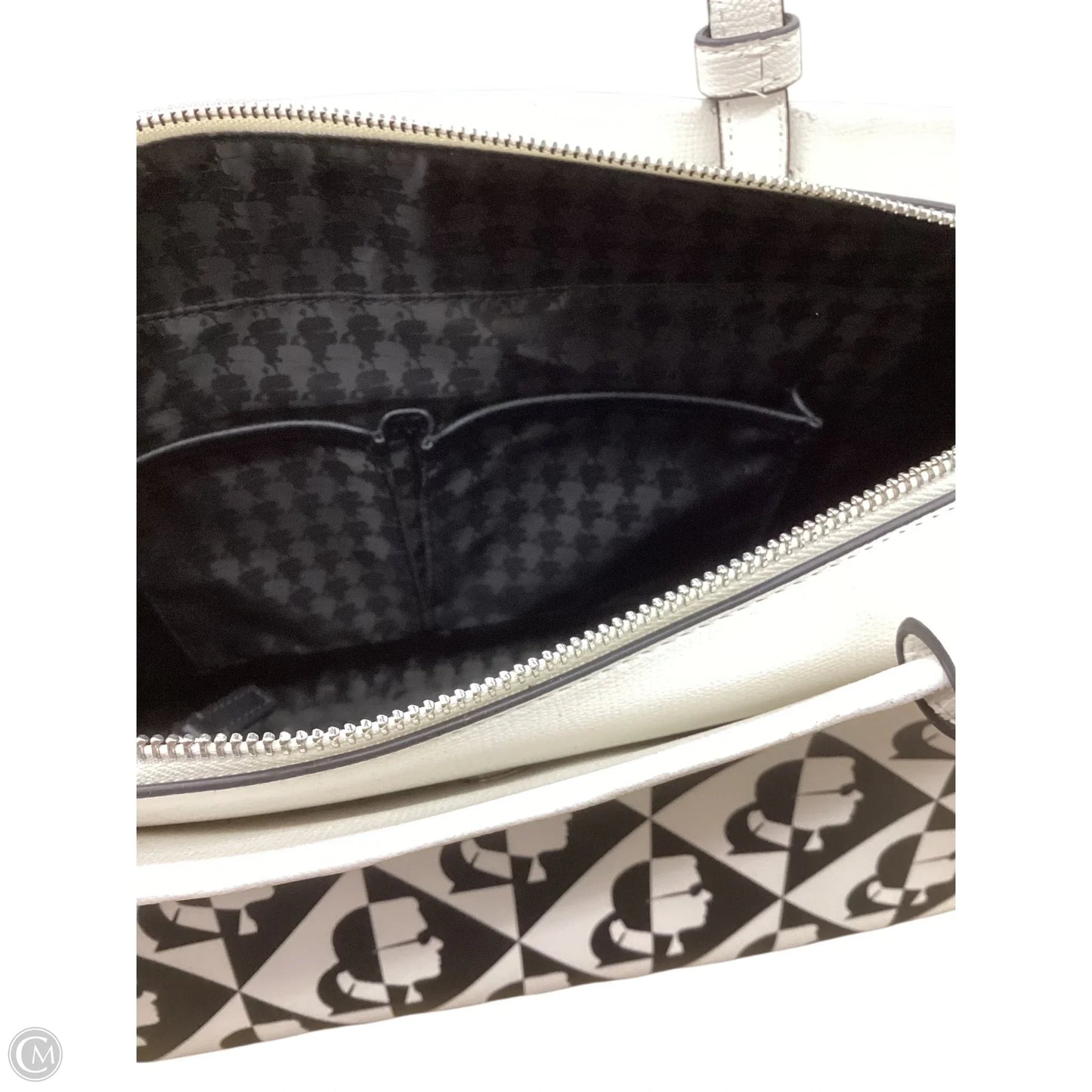 Tote Designer By Karl Lagerfeld, Size: Large