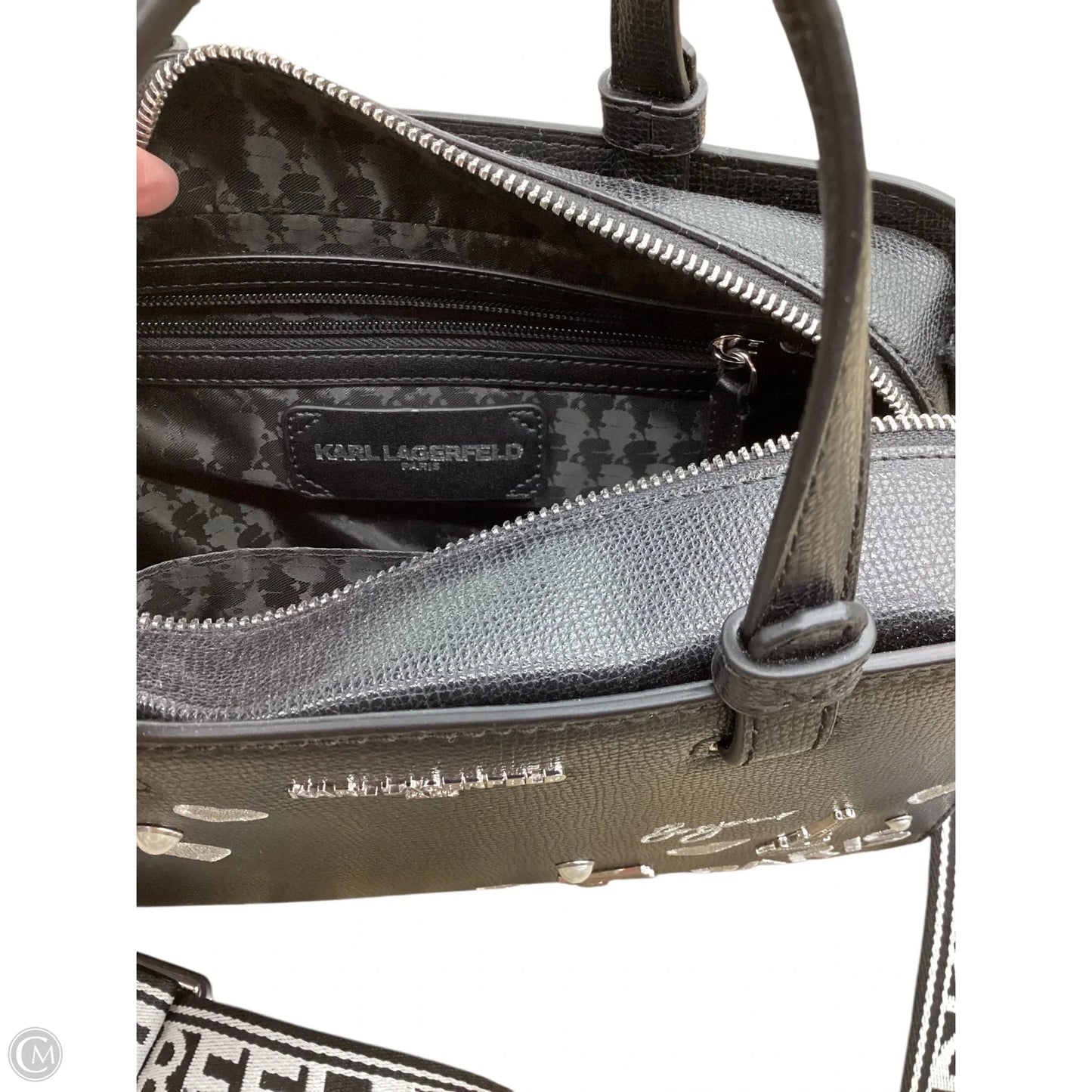 Handbag Designer By Karl Lagerfeld, Size: Medium