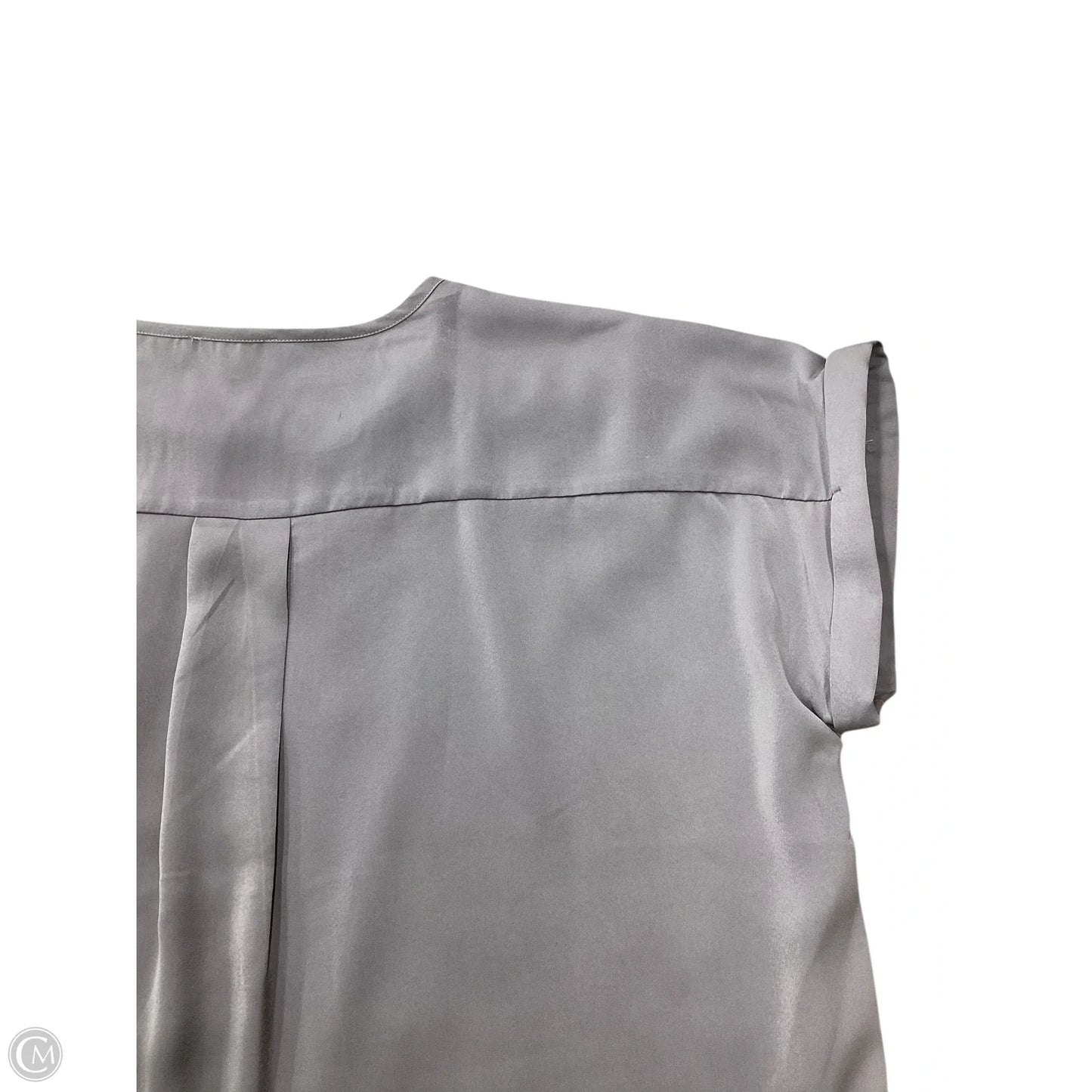 Top Short Sleeve By Entro In Silver, Size: L