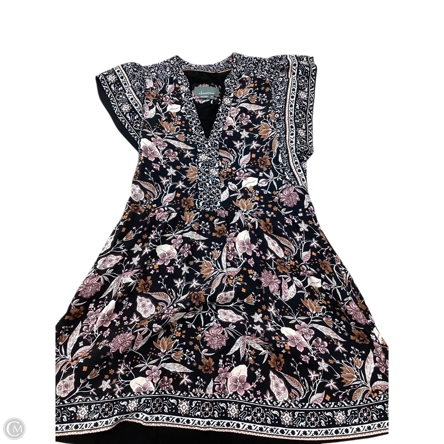 Dress Casual Short By Anthropologie In Floral Print, Size: Xs