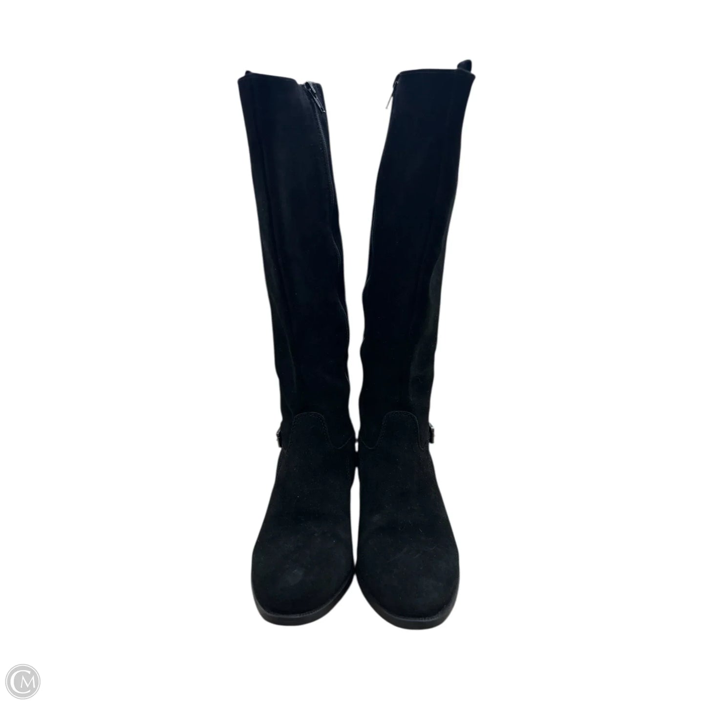 Boots Knee Flats By Clothes Mentor In Black, Size: 7.5