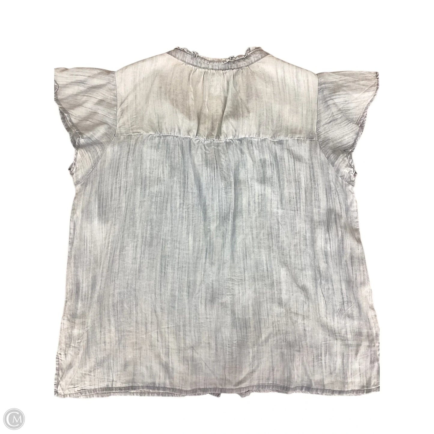 Top Short Sleeve By Tahari In Blue, Size: Xl