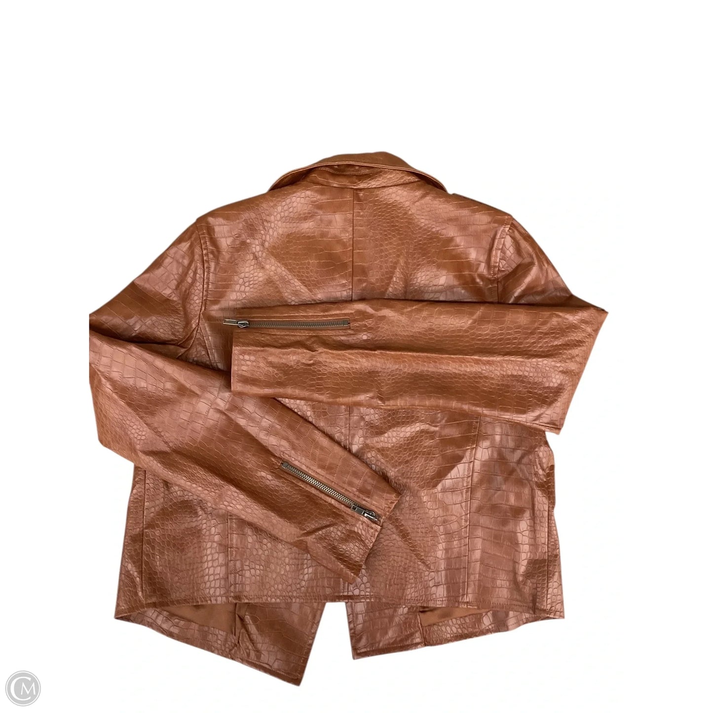 Jacket Moto By Skies Are Blue In Tan, Size: M