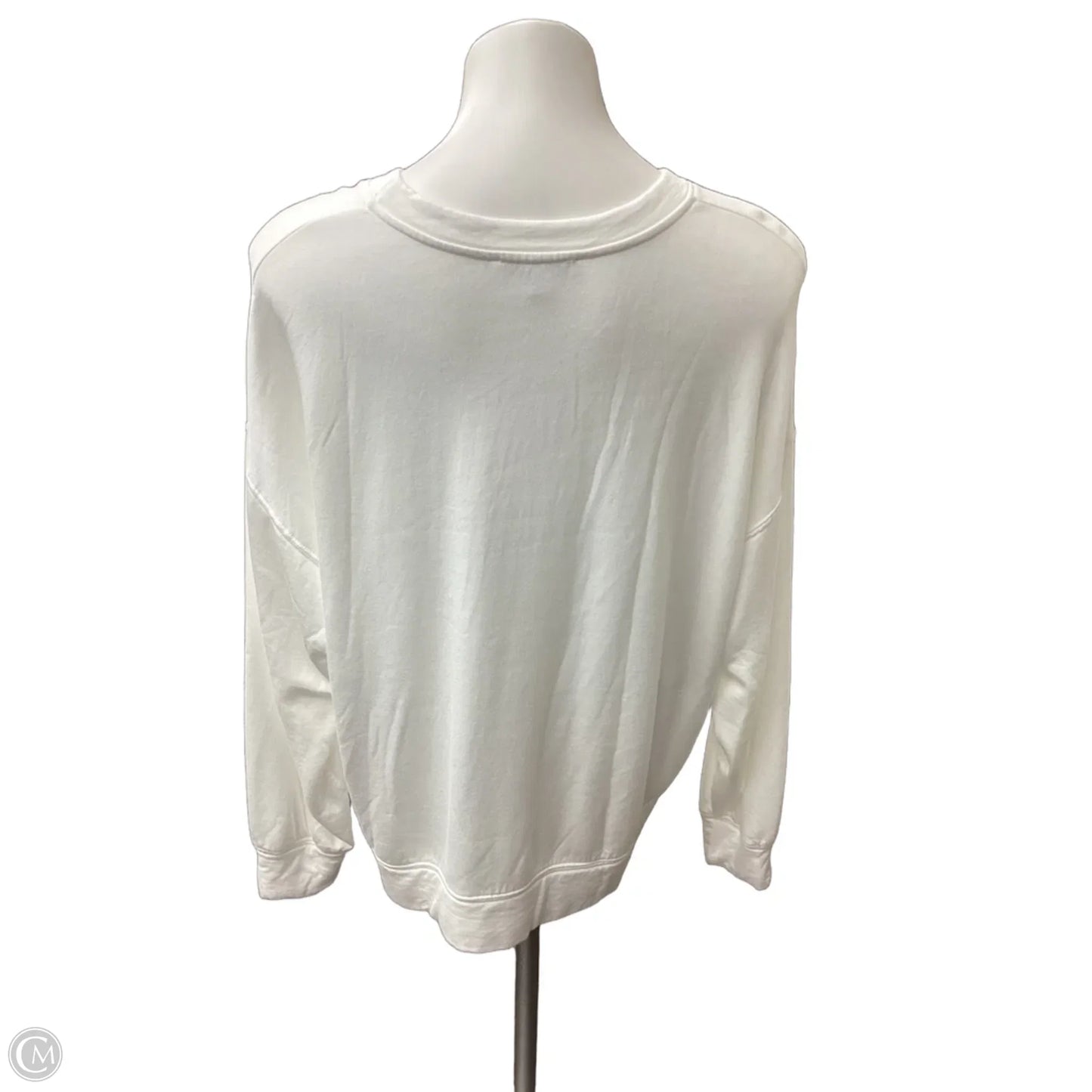Sweatshirt Crewneck By Green Envelope In White, Size: L