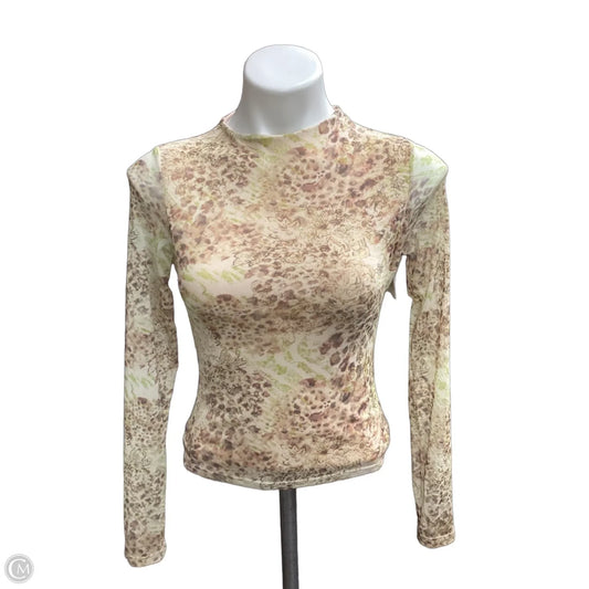 Top Long Sleeve By See You Monday In Gold, Size: S