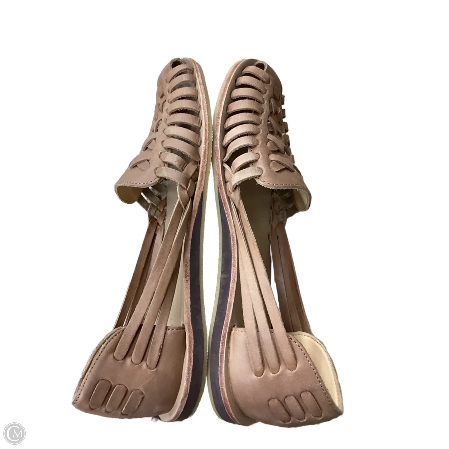 Shoes Flats By Clothes Mentor In Tan, Size: 8
