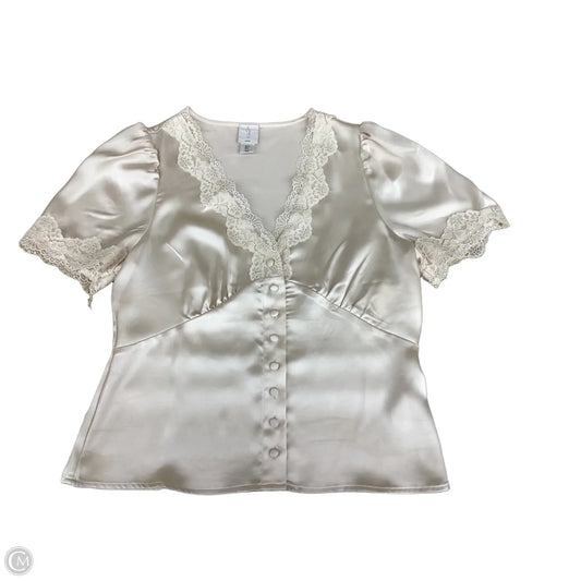 Top Short Sleeve By Joie In Ivory, Size: S
