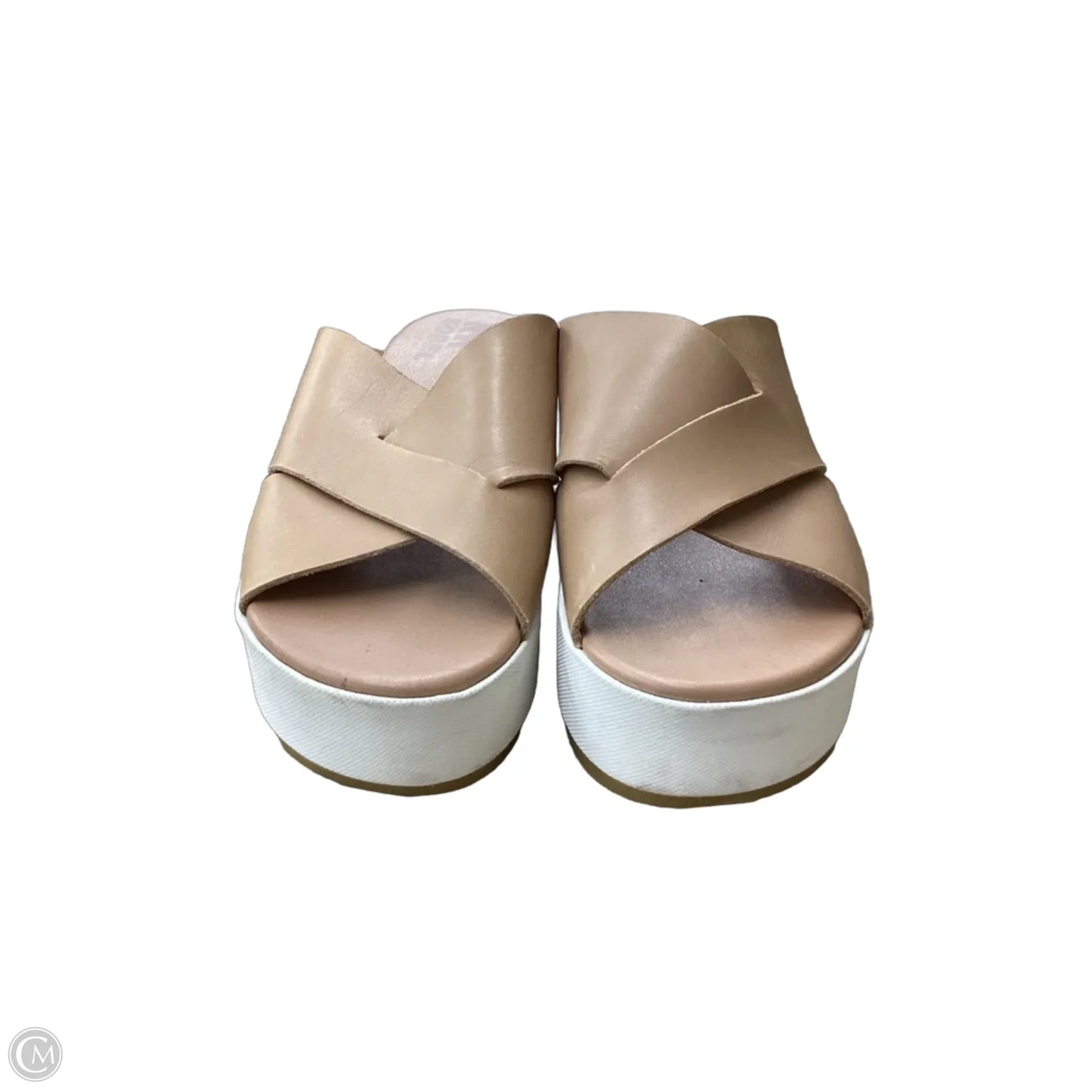 Sandals Heels Platform By Sorel In Tan, Size: 6