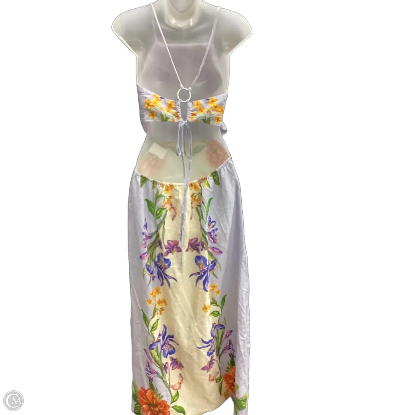 Dress Casual Midi By Clothes Mentor In Floral Print, Size: M