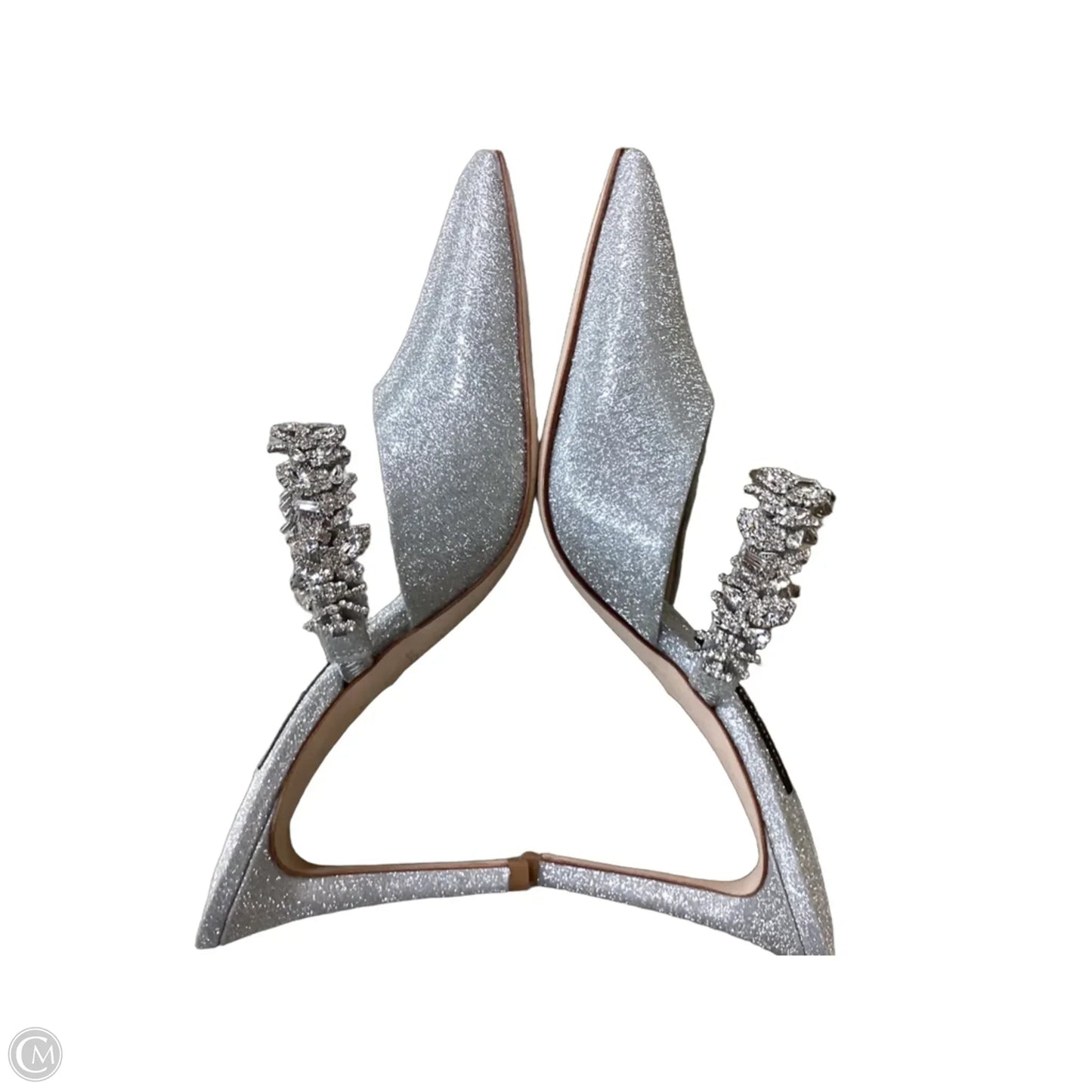 Shoes Heels Stiletto By Antonio In Silver, Size: 8