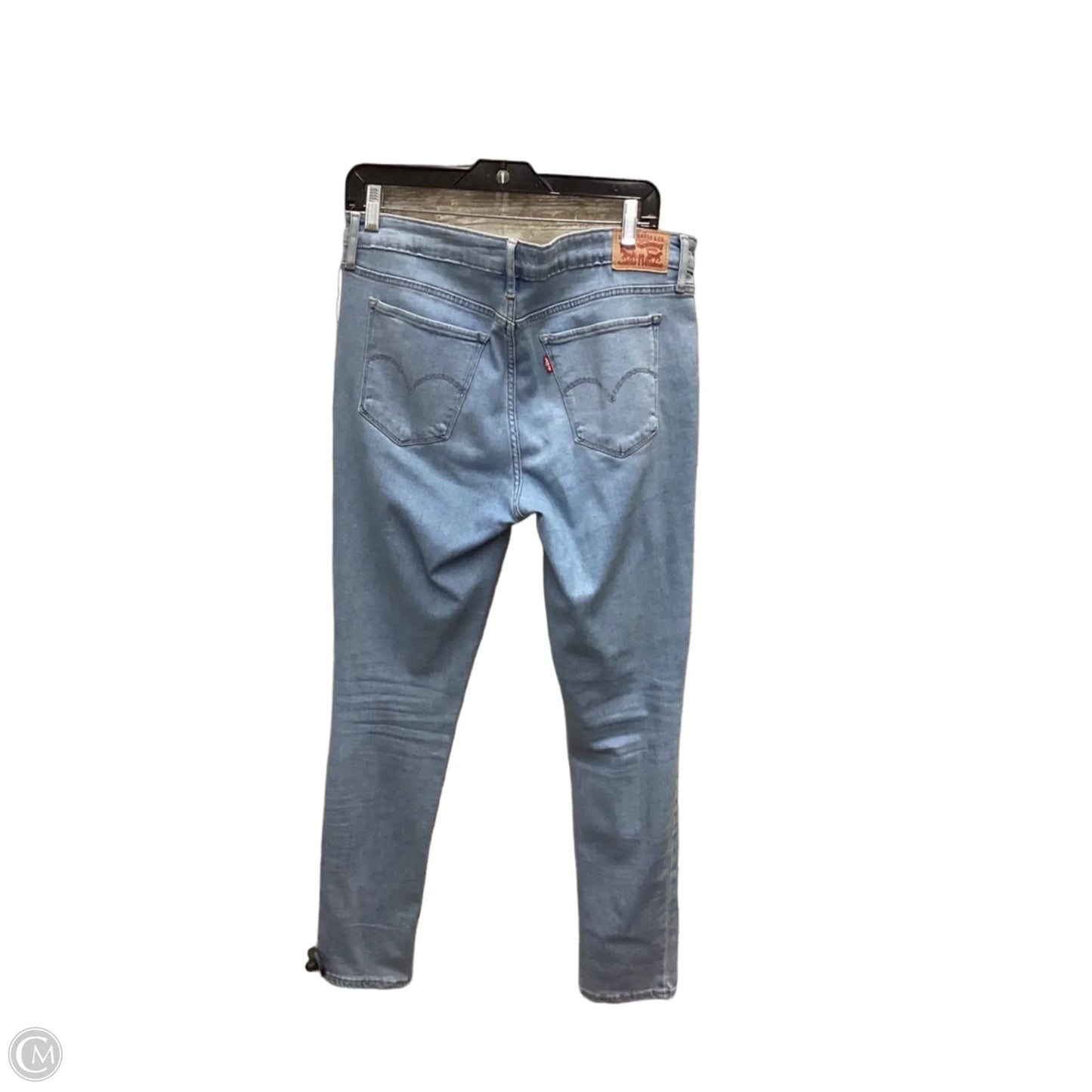 Jeans Skinny By Levis In Blue, Size: 10