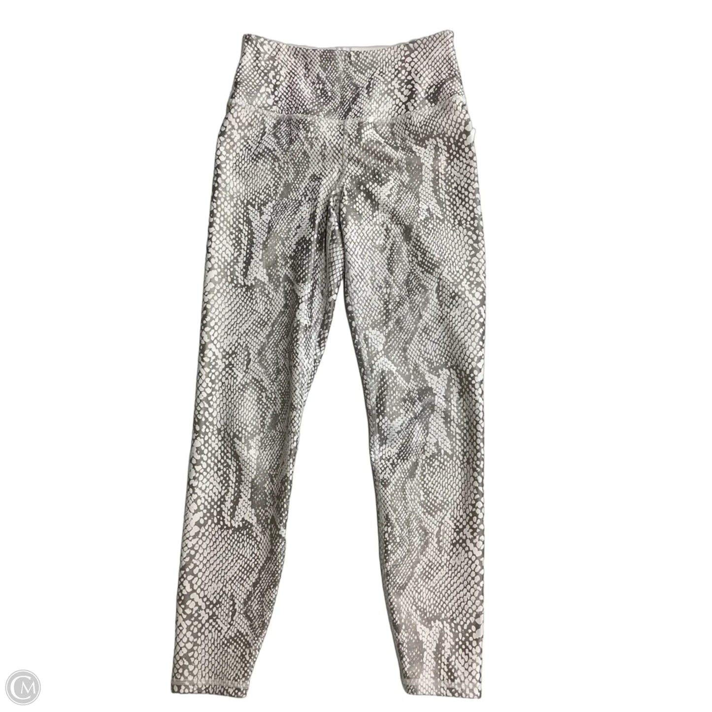 Athletic Leggings By Ivl Collective In Snakeskin Print, Size: 4