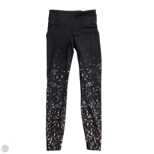 Athletic Leggings By Lululemon In Black & Silver, Size: 6