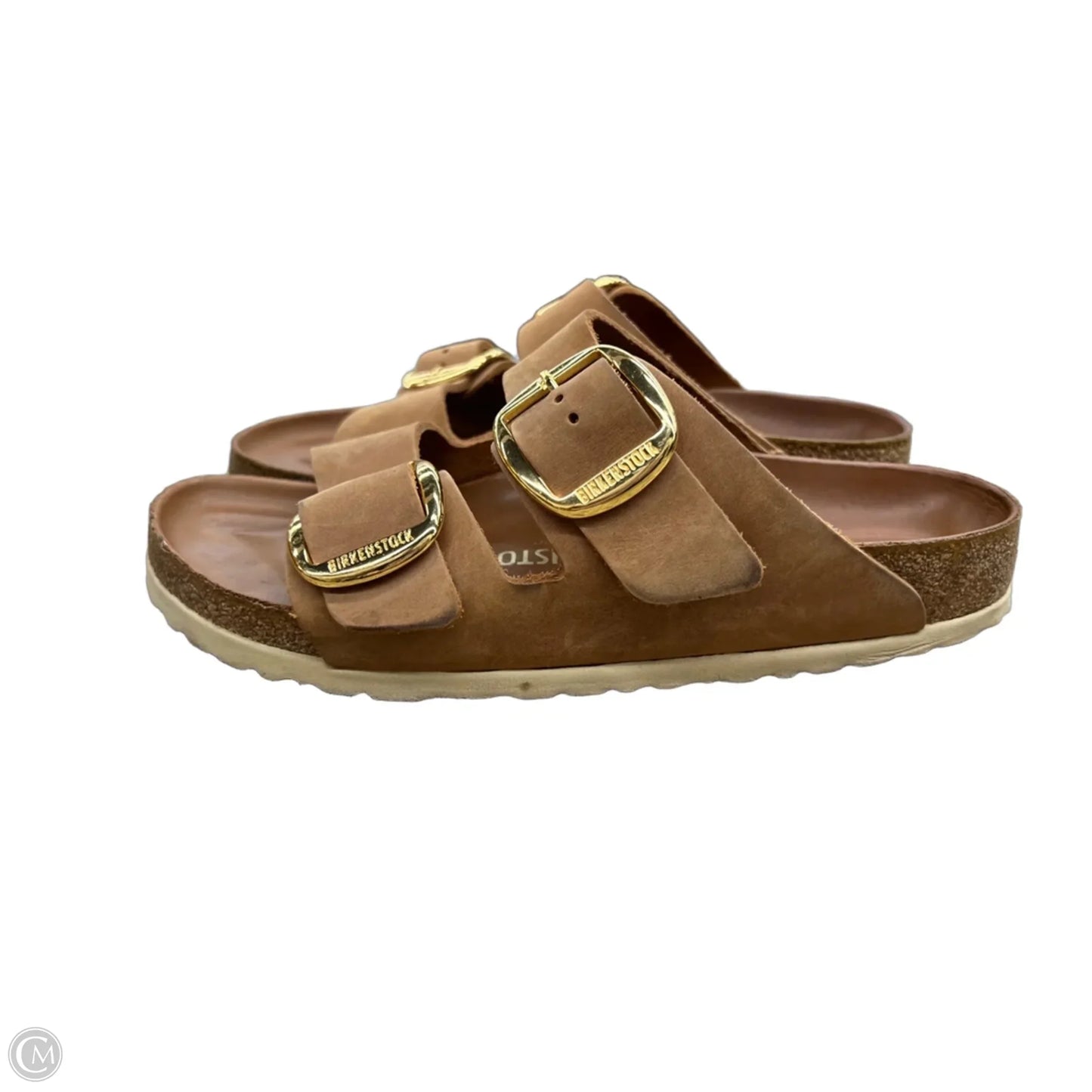 Sandals Flats By Birkenstock In Tan, Size: 9