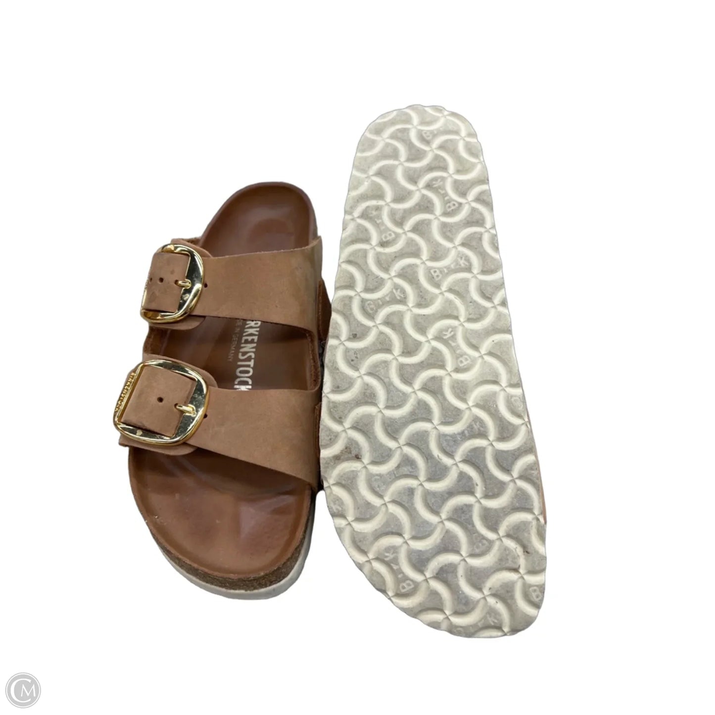 Sandals Flats By Birkenstock In Tan, Size: 9