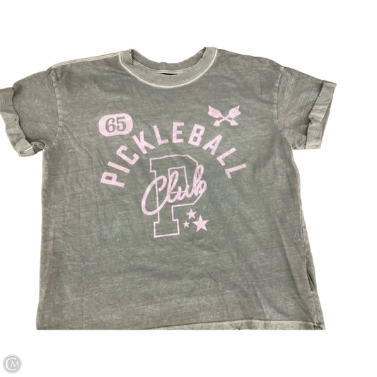 Top Short Sleeve By Girl Dangerous In Green, Size: Xs